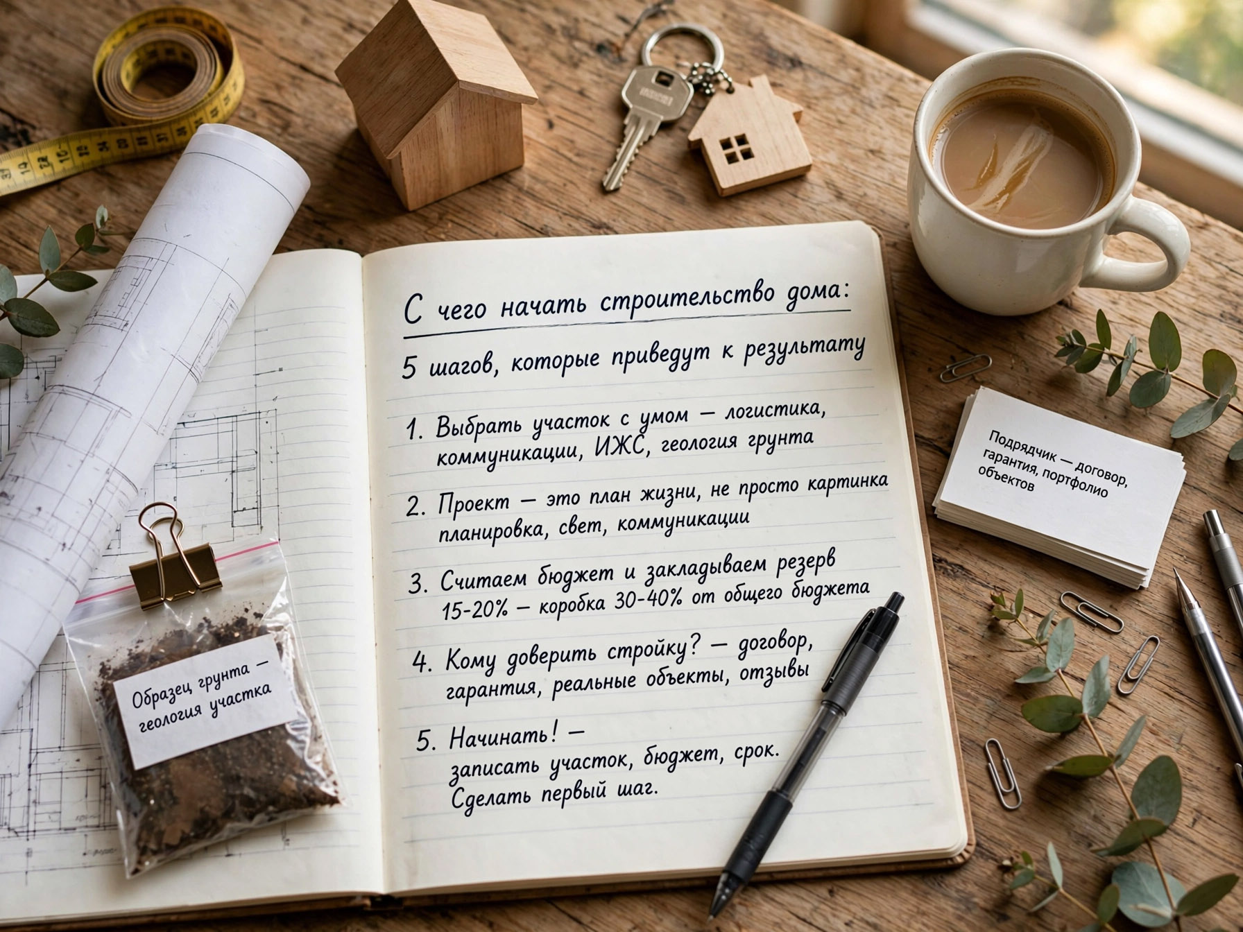 С чего начать строительство дома